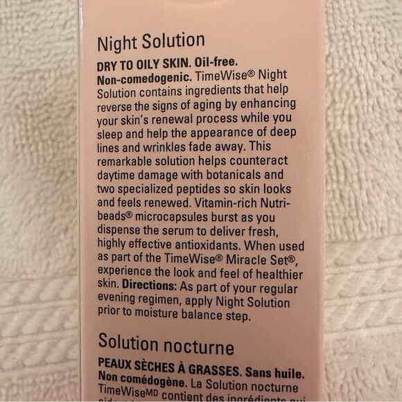New In Box Mary Kay Timewise Night Solution Anti Aging 1 fl oz Fast Ship - Picture 2 of 3
